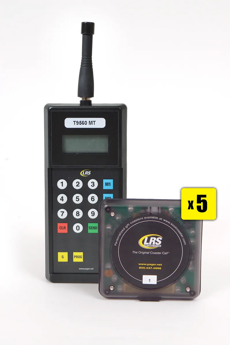 LRS kit: T9560MT transmitter and five CS6 coasters