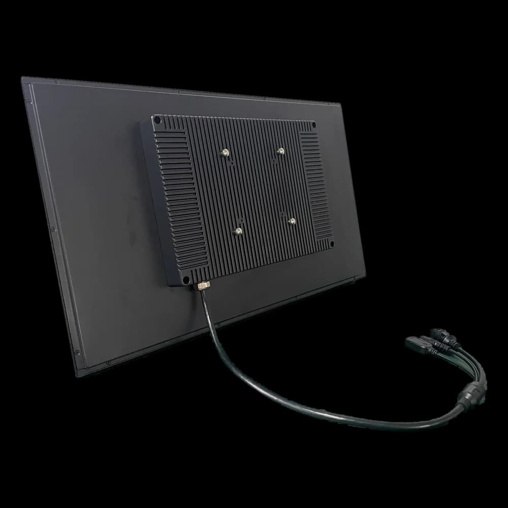 G4POS BG220, rear view, with its back housing and four mounting points